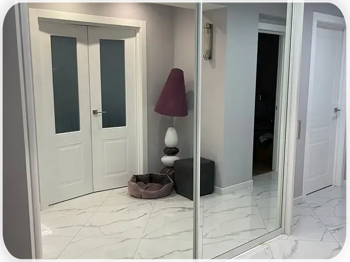 Зеркальный шкаф купе под потолок - Компания «Маэстро»