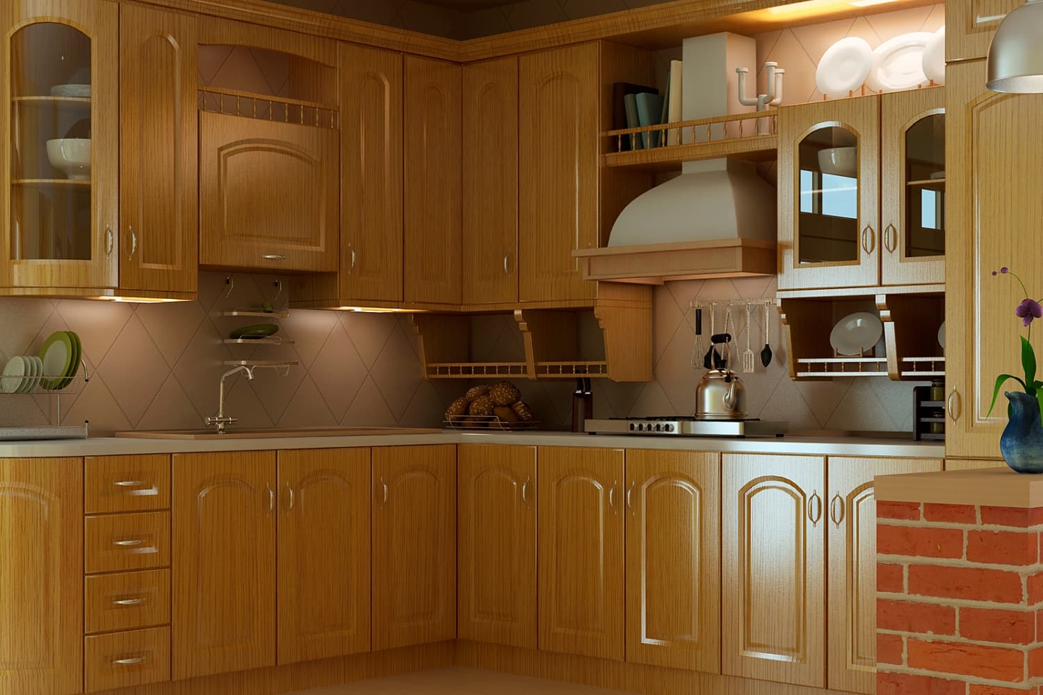 Кухня в классическом стиле, цвет дуб - Компания «Маэстро»