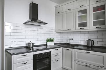Угловая кухня, цвет серый прованс - Компания «Маэстро»